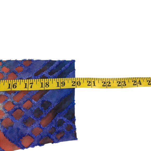 Creation Top Womens M Rainbow Tie Dye Burnout Textured Pocket Tunic Boho Artsy - Picture 15 of 16